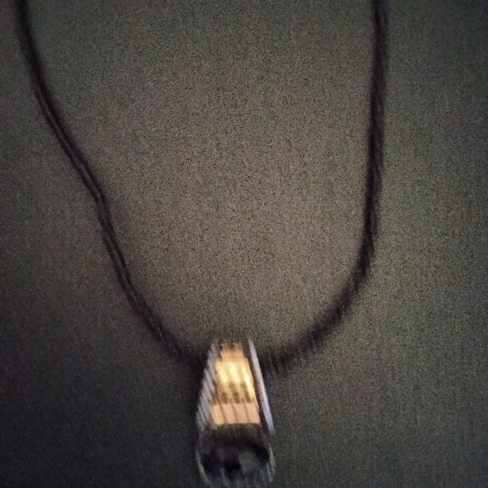 🐰🎉Elegant Black and Gold Women's Necklace - Picture 2 of 4